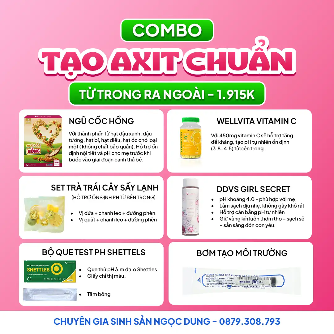 COMBO TẠO AXIT CHUẨN