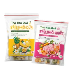 Trà trái cây Detox tạo môi trường axit cho mẹ canh công chúa