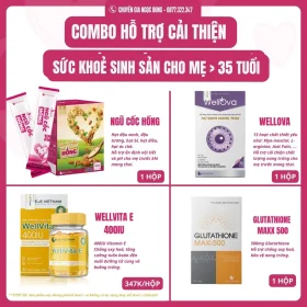 COMBO HỖ TRỢ CẢI THIỆN SỨC KHOẺ SINH SẢN CHO MẸ >35 TUỔI