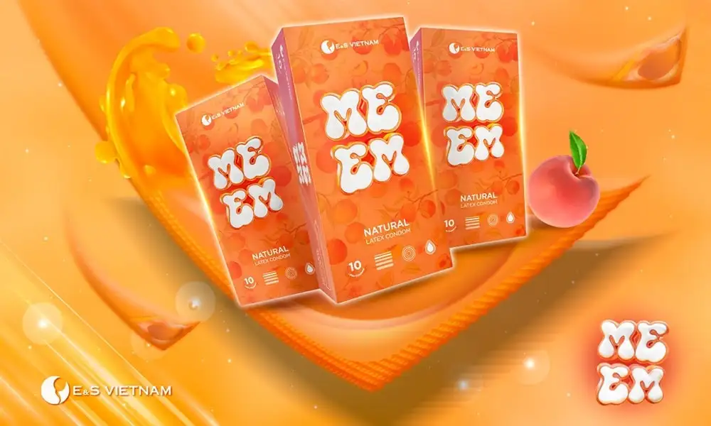 Bao cao su hương trà đào sữa MEEM