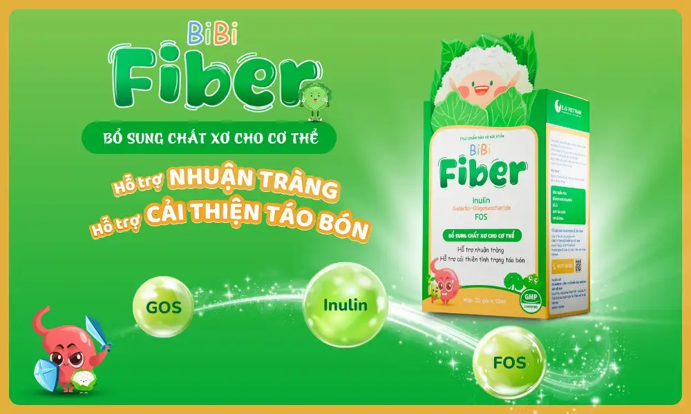 Bibi Fiber giúp bổ sung chất xơ cho cơ thể